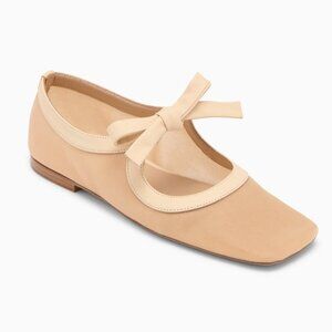 NWT Ulla Johnson Cleo Flat in Beige Mesh, Size 8